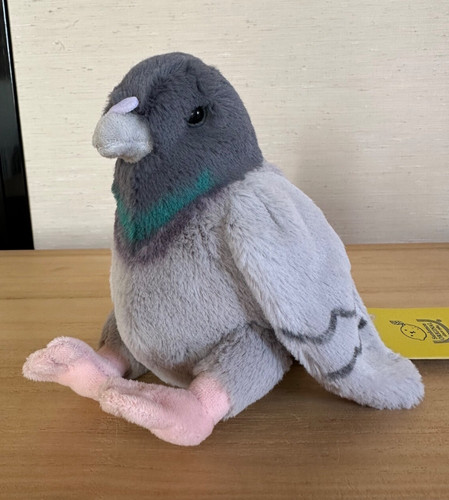 Peluche oiseau pigeon gris 7 - peluche, 4,7