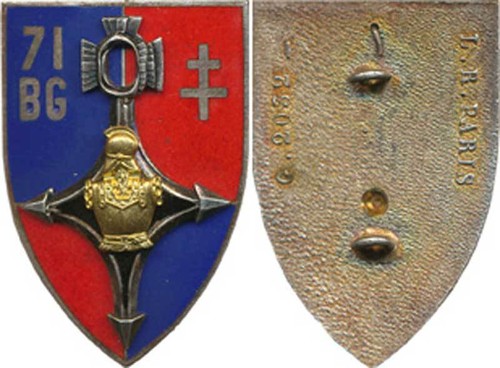 Bataillon génie croix - 71°, génie,croix