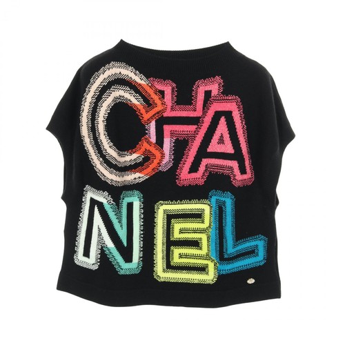 Gilet tricot logo chanel - gilet,