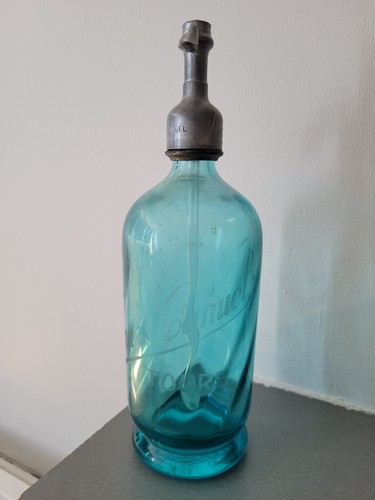 Ancien siphon verre - ancien,