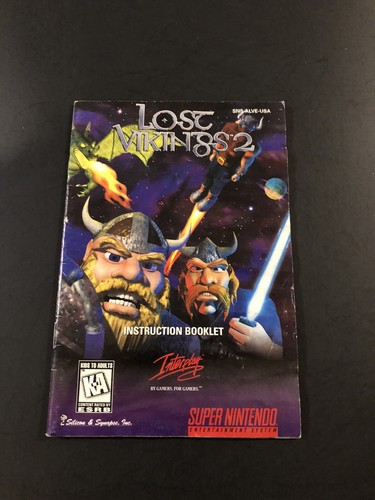 Lost vikings snes - lost, manual