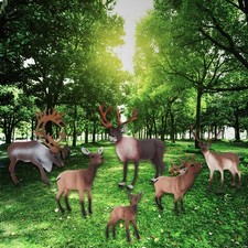 6 Pièces En Plastique Elk