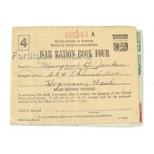 Livret de coupons " War Ration