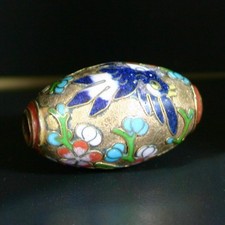 Era Ojime fleur cloisonnée et