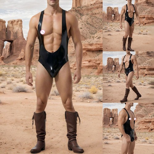 Body homme latex débardeur