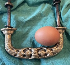 large French antique Front Center Door Handle Exterior Victorian Metal Gold Gilt