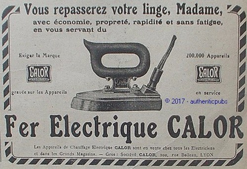 Publicite calor fer electrique - publicite,