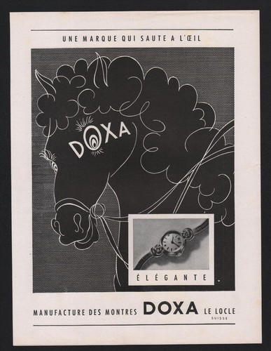 Publicite papier 1951 montres - publicite,
