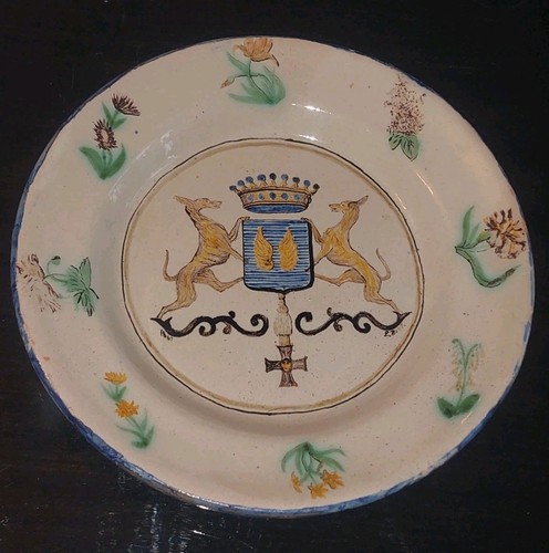 Rare assiette faience decor - rare,