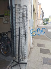 PRESENTOIR MURAL CARTE POSTAL METAL DORE PORTE CARTES POSTALES LA PAIRE