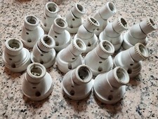 1 applique plafonnier douille baïonnette porcelaine ancienne au choix parmi 16