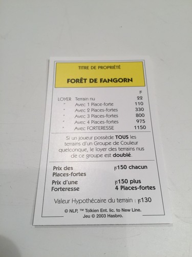 Carte foret fangorn pièce - foret,