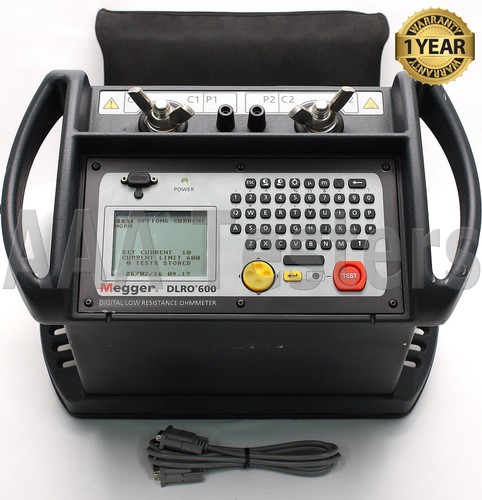Megger dlro600 bas - bas, résistance