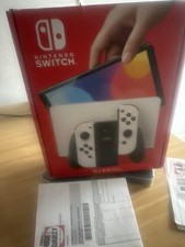 Nintendo Switch OLED blanche – État correcte + sans facture – Boîte d’origine