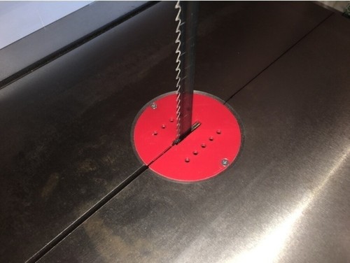 Bandsaw table insert - plate, for