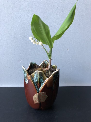 Vintage ancien pot barbotine - vintage,