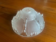 Tulipe coupelle verre moulé dépoli EZAN France - Art Déco 1920-1930