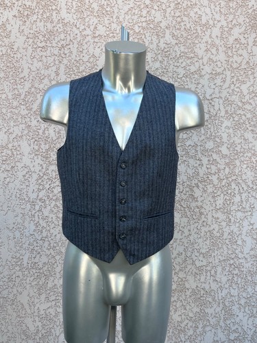 Gilet costume laine - gilet, rayée