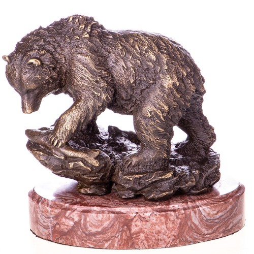 Sculopture bronze ours avec - sculopture,