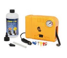 KIT GONFLAGE ET RÉPARATION PERFORATIONS PNEUS PNEUS AUTO MOTO AVEC COMPRESSEUR