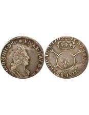 France Louis XIV - 1/12 Ecu