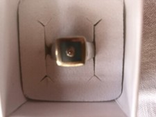 Bague blanc clozeau - or, a.clozeau