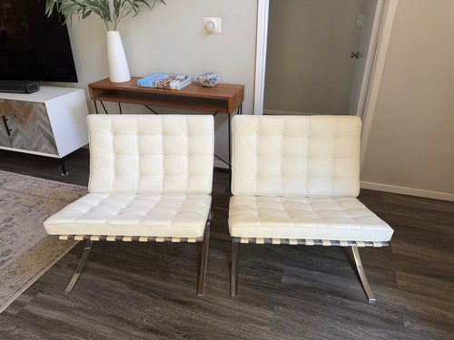 Authentic knoll white - white, leather