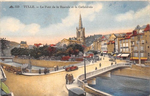 Cpa tulle pont de - pont,