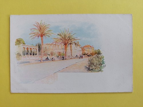 Cpa 1900 aquarelle - cpa, de