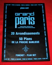 GUIDE PONCHET PLAN-NET GRAND PARIS PROCHE BANLIEUE 17eme EDITION SANS DATE