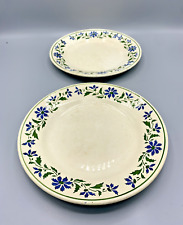 Paire de 2 assiettes décors