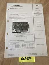 Citroën note technique 1976 C35 diesel modification réglage jeux culbuteurs
