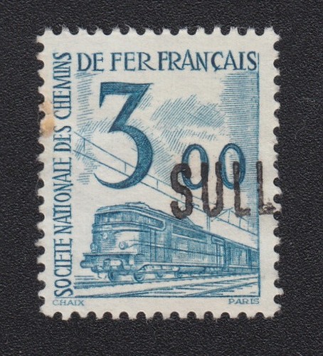 Timbre france 1960 - sncf, petit