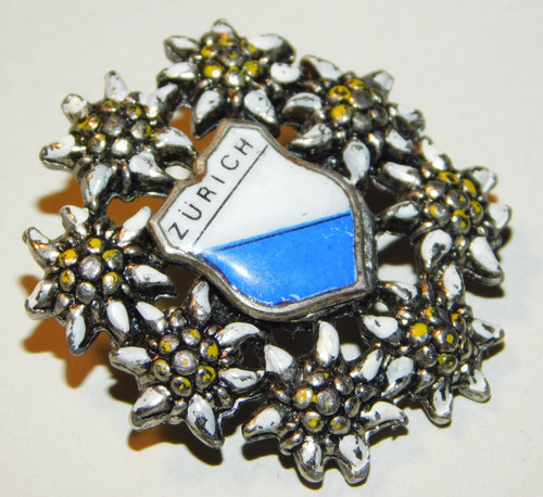 Vintage broche emaillée - broche,