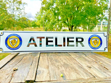 Plaque émaillée Atelier