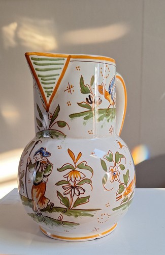 Pichet faience decor - pichet, en