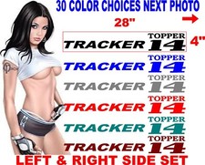 TRACKER TOPPER 14 BOAT DECALS