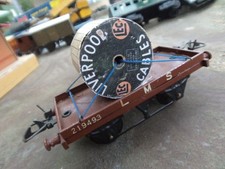 Hornby Série LTD Wagon plat porte câble en  BE d'usage complet roues tôle