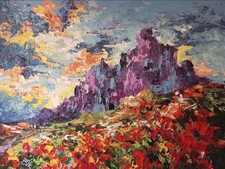 Original landscape oil - original,