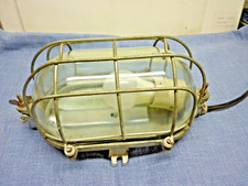 Ancienne grosse Applique Lampe Hublot En Fonte  Industriel Loft