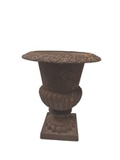 vase médicis en fonte / décoration de jardin  / 21 cms de haut 