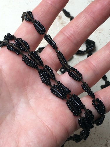 Métrage perles jais collier - perles,
