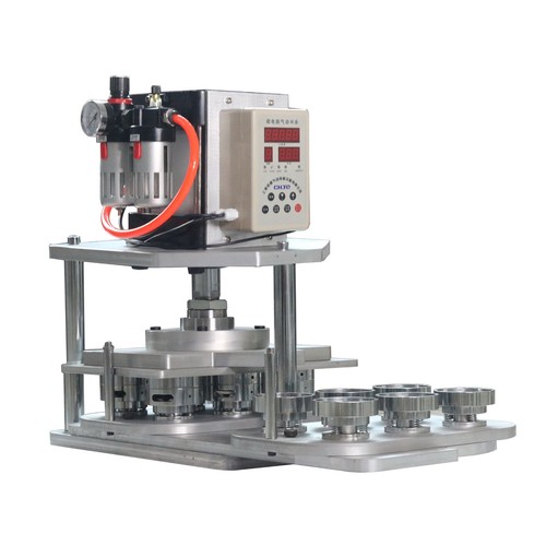 Pneumatic badge machine with - machine,