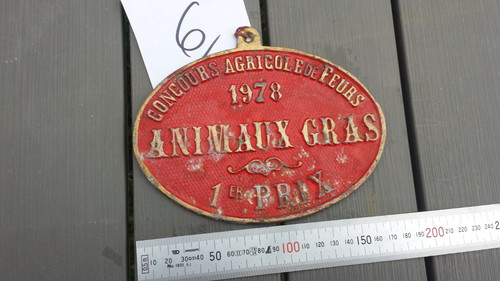 Ancienne plaque récompense - 6/,