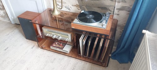 Meuble hifi altuglas fumé - meuble,