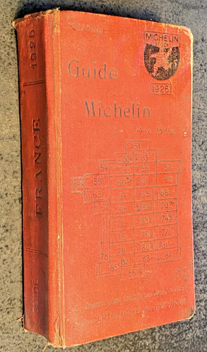 Guide michelin rouge - rouge, 1926