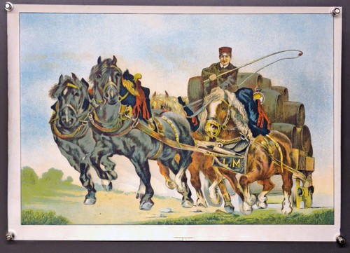 Affiche attelage au galop - -,