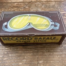 Ancien Masque Rafale Bollé 1940 Aviation Armée Moto Ski