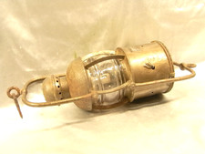 OUVRARD VILLARS ANCIENNE LAMPE DE COURSIVE LANTERNE MARINE LAMP