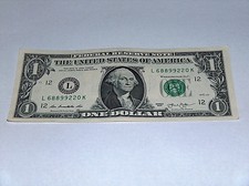 2013 Billet Dollar US Banque